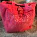 Victoria's Secret Bags | Large Victoria Secret Tote - Beach Bag- Towel Material | Color: Pink/White | Size: Os