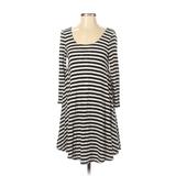 American Eagle Outfitters Casual Dress: Black Stripes Dresses - Women's Size Small