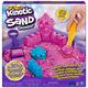 Kinetic Sand Schimmer Sandbox Set - mit 454 g schimmerndem magischem kinetischem Sand in Rosa, Spielwanne und Zubehör für kreatives Indoor-Sandspiel, für Kinder ab 3 Jahren