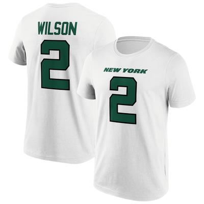 New York Jets Road Name & Number T-Shirt - Zach Wilson - Herren - Big & Tall Image