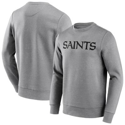 New Orleans Saints Neutral Color Wordmark Crew Sweatshirt - Herren - Groß & Tall Image