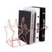 Zodaca Rose Gold Magazine Holder, 5 Slots File Sorter, Desk Organizer, Star 10.3x6.9x7.1