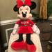 Disney Other | 22” Snowflakes Minnie Mouse Christmas Plush | Color: Black/Red | Size: 22 Inches