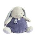 BABY NAT BN0474 Soft Toy Rabbit Pyjama Bag 38 cm Blue/White