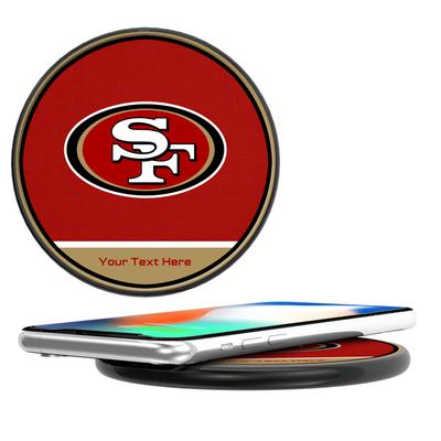 San Francisco 49ers Personalized 10-Watt Wireless Phone Charger