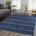 Tigris TGS-2335 2' x 3' Contemporary,Transitional Ivory/Blue/Gray/Navy/Blue/Gray Area Rug - Hauteloom