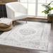 Tigris TGS-2315 5'3" x 7' Traditional,Vintage Ivory/Gray/Light Gray/Antrasit/Ivory Area Rug - Hauteloom