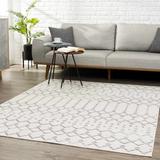 Tigris TGS-2310 6'7" x 9' Traditional Updated Traditional Ivory/Gray Area Rug - Hauteloom