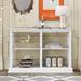 Console Table with 3-Tier Open Storage Spaces and "X" Legs 3 Color