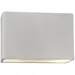 Justice Design Group Ambiance Rectangular ADA Outdoor Wall Sconce - CER-5650W-WTWT-LED2-2000