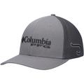 Men's Columbia Gray/Charcoal PFG Mesh Flex Hat