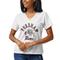 Women's League Collegiate Wear White Fordham Rams Wordmark Intramural Boyfriend V-Neck T-Shirt