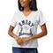 Women's League Collegiate Wear White Emory Eagles Wordmark Intramural Boyfriend V-Neck T-Shirt