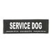 Service Dog Patch, Large, Black