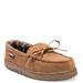 MUK LUKS Paul Printed Berber Suede Moccasin - Mens 12 Tan Slipper Medium