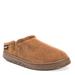 MUK LUKS Matt Printed Berber Suede Clog - Mens 13 Tan Slipper Medium