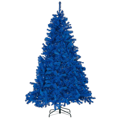 Weihnachtsbaum 210 cm Blau aus Kunststoff mit Ständer Weihnachtszeit Weihnachten Wohnzimmer Modern