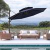 VredHom 11.5 Ft Outdoor Cantilever Umbrella with Cross Stand