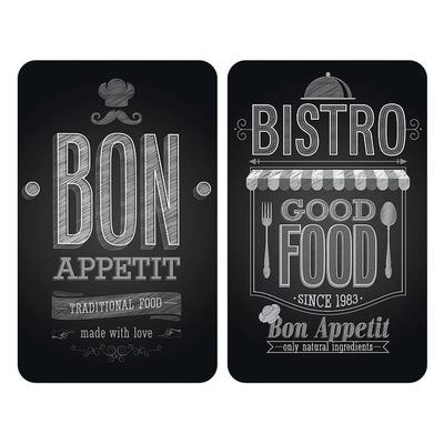 Wenko 2er-Set Herdabdeckplatte Universal »Bon Appetit«, 30x52 cm Image