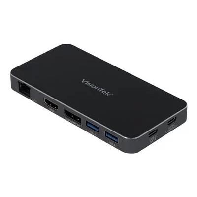 VisionTek VT400 Portable USB-C Docking Station with Power Passthrough