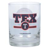 Texas Rangers Letterman 14oz. Rocks Glass