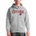 Men's Antigua Heathered Gray New York Knicks Victory Full-Zip Hoodie