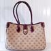 Dooney & Bourke Bags | Dooney & Bourke Classic Signature Monogram Canvas Tote Bag In Brown Combo | Color: Brown/Tan | Size: Os