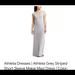 Athleta Dresses | Athleta Dress, Grey Striped Short Sleeve Makai Maxi Dress, Gray/White, Small. | Color: Gray/White | Size: S