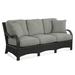 Braxton Culler Brighton Pointe Patio Sofa w/ Cushions Olefin Included/Sunbrella® Included in Black/Gray | 34 H x 76 W x 32 D in | Wayfair