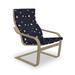 East Urban Home Sky w/ Cosmic Elements Indoor/Outdoor Seat/Back Cushion Polyester in Black | 1.57 H x 21.26 W x 48 D in | Wayfair