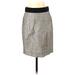 J.Crew Casual Skirt: Black Tweed Bottoms - Women's Size 2