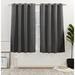 Nicole Miller New York Sawyer Cotton Blend Grommet Top Light Filtering Curtain Panels Polyester/Rayon/Cotton Blend in Gray | 63 H in | Wayfair