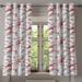 East Urban Home Ambesonne Nature Grommet Curtain, Illustration Of Sakura Branches Windy April Weather In Japanese Painting Style Art | Wayfair