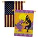 Breeze Decor Home Decor 2-Sided Polyester 3'3 x 2'3 ft. House Flag in Brown/Yellow | 40 H x 28 W in | Wayfair BD-SW-HP-115142-IP-BOAA-D-US18-BD