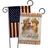 Breeze Decor Miniature Poodle Happiness 2-Sided Polyester 18 x 13 in. Garden Flag | 18.5 H x 13 W in | Wayfair BD-PT-GP-110240-IP-BOAA-D-US21-BD