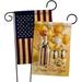 Ornament Collection Golden New Year 2-Sided Polyester 18.5 x 13 in. Garden Flag in Yellow | 18.5 H x 13 W in | Wayfair