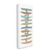 Stupell Industries Who You Were Made To Be Phrase Abstract Stripes by Marla Rae - Graphic Art on Canvas in Green/Orange/White | Wayfair