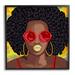 Stupell Industries Modern Glamour Pop Cosmetic Female Portrait Bold Lips by Marcus Prime - Graphic Art on Canvas in Brown | Wayfair af-951_fr_17x17