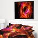 East Urban Home 'Far Spherical Galaxy Red' Framed Graphic Art Print on Wrapped Canvas Metal in Black/Red | 32 H x 42 W x 1.5 D in | Wayfair