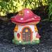 Northlight Seasonal 6.25" Mushroom House Outdoor Garden Statue Resin/Plastic in Red, Size 6.25 H x 5.25 W x 5.0 D in | Wayfair NORTHLIGHT DW91902