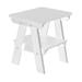 Wildridge Heritage Two-Tier End Outdoor Table Plastic in White | 22 H x 23.5 W x 17.5 D in | Wayfair LCC-120-Bright White