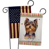 Breeze Decor Miniature Poodle Happiness 2-Sided Polyester 18 x 13 in. Garden Flag | 18.5 H x 13 W in | Wayfair BD-PT-GP-110234-IP-BOAA-D-US20-BD