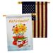 Ornament Collection 2-Sided Polyester 3'3 x 2 ft. House Flag in Blue/Red | 40 H x 28 W in | Wayfair OC-MI-HP-192651-IP-BOAA-D-US21-OC