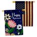 Ornament Collection 2-Sided Polyester 3'3 x 2 ft. House Flag in Blue/Red | 40 H x 28 W in | Wayfair OC-MI-HP-192580-IP-BOAA-D-US21-OC