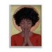 Stupell Industries Hopeful Woman In Prayer Geometric Sun Shape by Marcus Prime - Graphic Art on Canvas in Brown | 30 H x 24 W x 1.5 D in | Wayfair