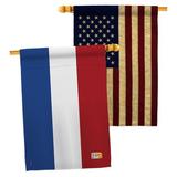 Breeze Decor Home Decor 2-Sided Polyester 3'3 x 2'3 ft. House Flag in Blue/Red/Yellow | 40 H x 28 W in | Wayfair BD-CY-HP-108280-IP-BOAA-D-US15-BD