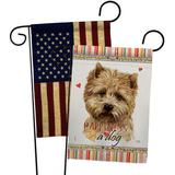 Breeze Decor Miniature Poodle Happiness 2-Sided Polyester 18 x 13 in. Garden Flag | 18.5 H x 13 W in | Wayfair BD-PT-GP-110189-IP-BOAA-D-US20-BD