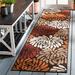 Brown/Orange 27 x 0.16 in Area Rug - Winston Porter Centeno Floral Brown/Red/Orange Indoor/Outdoor Area Rug | 27 W x 0.16 D in | Wayfair