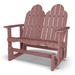 Wildridge Classic Adirondack Outdoor Glider in Red/Brown | 45 H x 51 W x 33 D in | Wayfair LCC-208-Cherry Wood