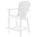 Wildridge Classic 38.5" High Outdoor Chair Plastic/Resin in White | 37 H x 26 W x 32 D in | Wayfair LCC-250-White